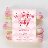 Kiss das Miss Goodbye Valentines Brautparty Einladung