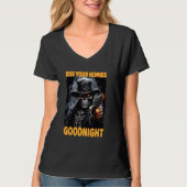 Kiss Deine Homies Goodnight Cringe Skeleton T-Shirt (Vorderseite)