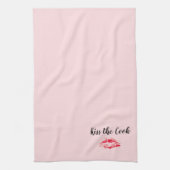 Kiss den Koch-Valentinstag Geschirrtuch (Vertikal)