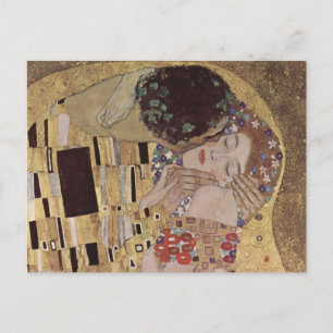 Kiss Detail - Gustav Klimt Postkarte