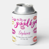 Kiss die Miss Goodbye Bachelorette Can Cooler