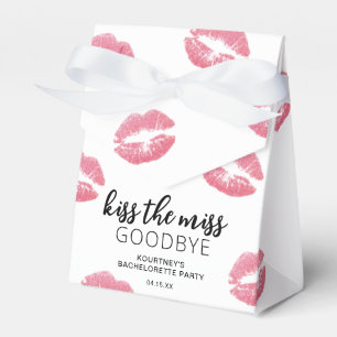 Kiss die Miss Goodbye Junggeselinnen-Abschied Geschenkschachtel