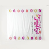 Kiss die Miss Goodbye Junggeselinnen-Abschied Hint Wandteppich (Vorderseite (Horizontal))