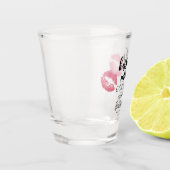 Kiss die Miss Goodbye Junggeselinnen-Abschied Schnapsglas (Links)