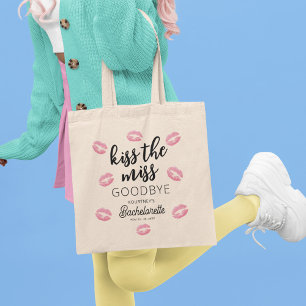 Kiss die Miss Goodbye Junggeselinnen-Abschied Tragetasche