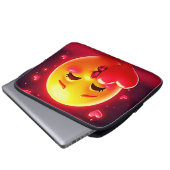 Kiss Emoji: Love and Hearts Art Laptopschutzhülle (Vorne Knopf)