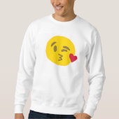 Kiss emoji mens Sweatshirt (Vorderseite)