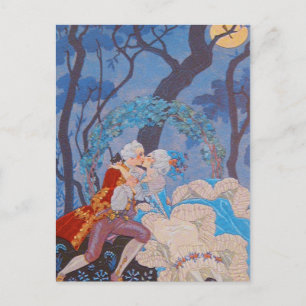 Kiss Fashion Plate ~ Postcard Marie Antoinette Postkarte