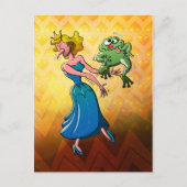 Kiss für eine Prinzessin widerlich Postkarte (Vorderseite)