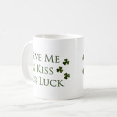 Kiss für Glück Kaffeetasse (Vorderseite Links)