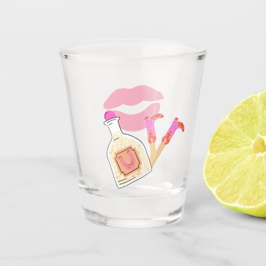 Kiss Goodbye Shot Glass Schnapsglas (Vorderseite)