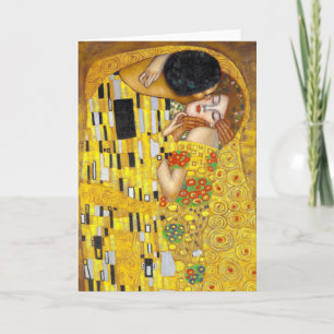 Kiss - Grußkarte Gustav Klimt Karte