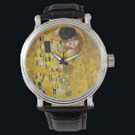 Kiss - Gustav Klimt Armbanduhr<br><div class="desc">Gustav Klimt - Kunstschau</div>