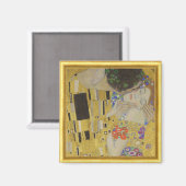 Kiss & Gustav Klimt / berühmte Vintage Kunst Magnet (Vorderseite/Rückseite)