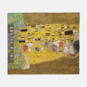 Kiss - Gustav Klimt Fleecedecke (Vorderseite (Horizontal))