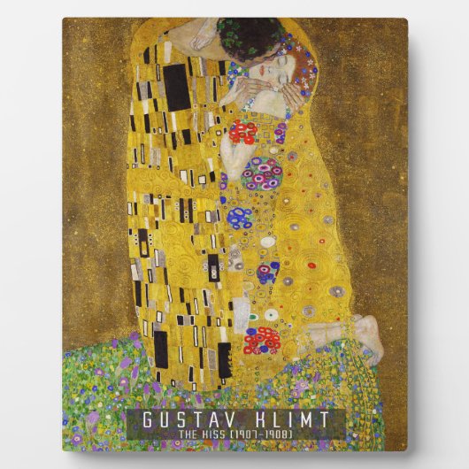 Kiss - Gustav Klimt Fotoplatte (Vorderseite)