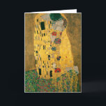 Kiss - Gustav Klimt Karte<br><div class="desc">Berühmtes romantisches Gemälde von Gustav Klimt. Der Kuss ist ein wunderschönes Meisterwerk für echte Kunstliebhaber.</div>