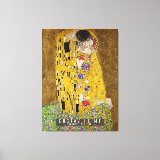 Kiss - Gustav Klimt Leinwanddruck (Vorderseite)