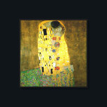 Kiss ~ Gustav Klimt Leinwanddruck<br><div class="desc">Das ist der Kuss, der 1907 von Gustav Klimt gemalt wurde. Es ist das bekannteste Jugendstil-Gemälde der Geschichte</div>