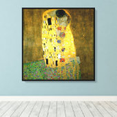 Kiss ~ Gustav Klimt Leinwanddruck (Insitu (Holzboden))