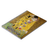 Kiss - Gustav Klimt Notizblock (Linke Seite)