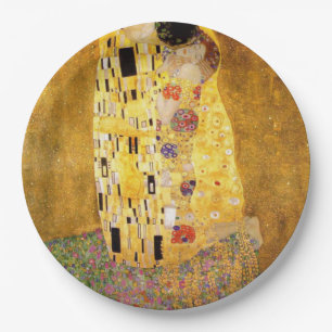 Kiss Gustav Klimt Pappteller