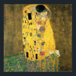 Kiss - Gustav Klimt Poster<br><div class="desc">Berühmtes romantisches Gemälde von Gustav Klimt. Der Kuss ist ein wunderschönes Meisterwerk für echte Kunstliebhaber.</div>