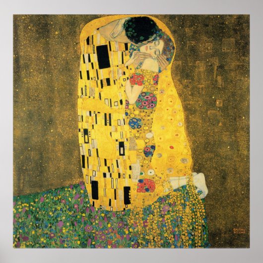 Kiss - Gustav Klimt Poster (Vorne)