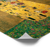 Kiss - Gustav Klimt Poster (Ecke)