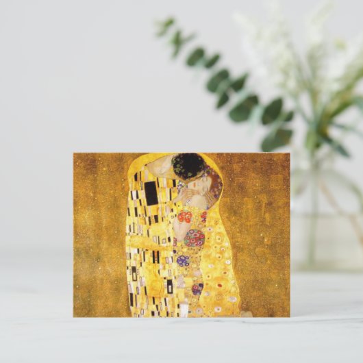 Kiss Gustav Klimt Postkarte (Stehend Vorderseite)
