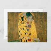 Kiss - Gustav Klimt Postkarte (Vorne/Hinten)