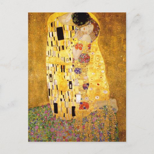 Kiss Gustav Klimt Postkarte (Vorderseite)