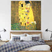 Kiss - Gustav Klimt Print Leinwanddruck (Insitu (Schlafzimmer))