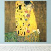 Kiss - Gustav Klimt Print Leinwanddruck (Insitu (Holzboden))