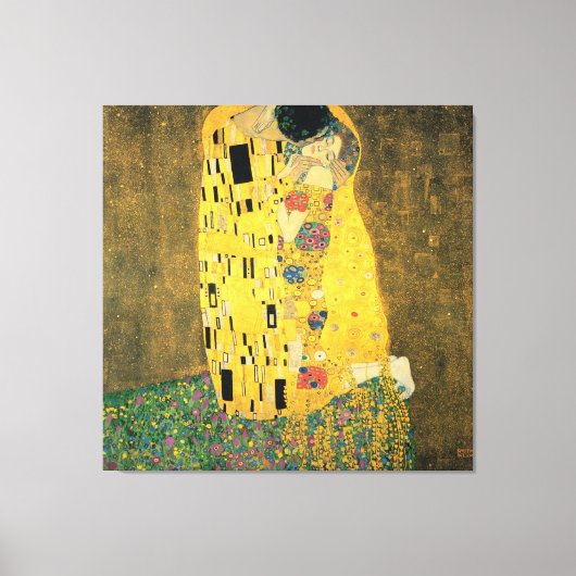 Kiss - Gustav Klimt Print Leinwanddruck (Vorderseite)