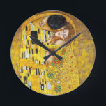 Kiss - Gustav Klimt    Runde Wanduhr<br><div class="desc">Gustav Klimt - Kunstkunst Rundschau</div>