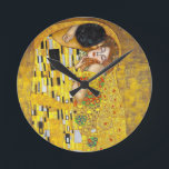 Kiss - Gustav Klimt    Runde Wanduhr<br><div class="desc">Gustav Klimt - Kunstkunst Rundschau</div>
