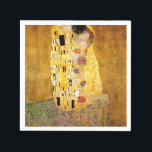 Kiss Gustav Klimt Serviette<br><div class="desc">Kaiserlicher österreichischer Maler Gustav Klimts Meisterwerk : Das Kissengemälde</div>