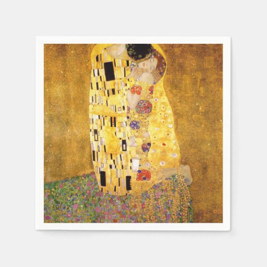 Kiss Gustav Klimt Serviette (Vorderseite)