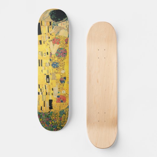 Kiss - Gustav Klimt Skateboard (Vorderseite)