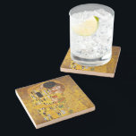 Kiss - Gustav Klimt Steinuntersetzer<br><div class="desc">Gustav Klimt - Kunststeine Untersetzer</div>