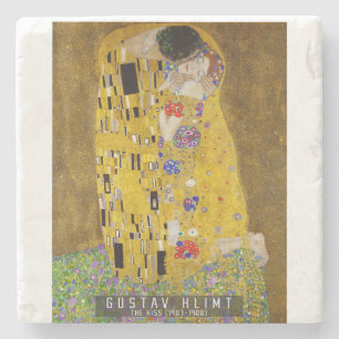 Kiss - Gustav Klimt Steinuntersetzer