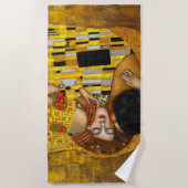 Kiss Gustav Klimt Strandtuch (Vorderseite)