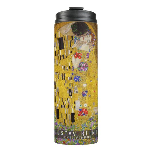 Kiss - Gustav Klimt Thermosbecher (Vorderseite)
