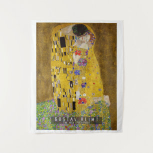 Kiss - Gustav Klimt Wandteppich
