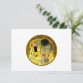 Kiss Gustav Klimt Wedding | RSVP Karte (Stehend Vorderseite)