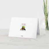 "Kiss Hard" Gemälde auf einem Dankeskarte (Rückseite)