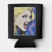 "Kiss Hard" Gemälde auf einem Dosenkühler (Vorderseite)