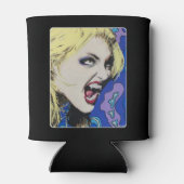 "Kiss Hard" Gemälde auf einem Dosenkühler (Rückseite)