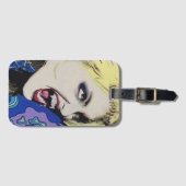 "Kiss Hard" Gemälde auf einem Gepäckanhänger (Vorderseite (Horizontal))